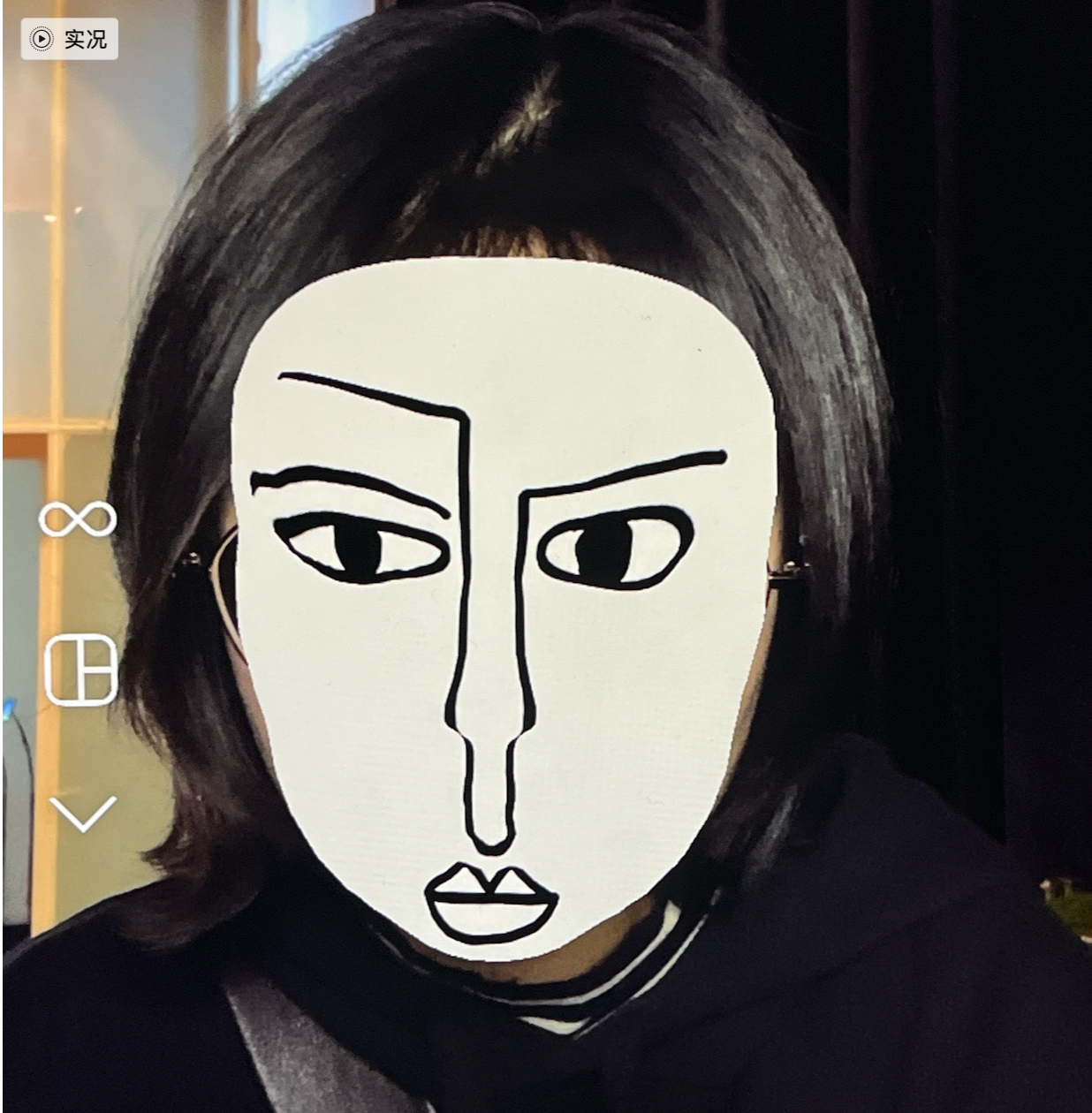 看！我的脸蛋！