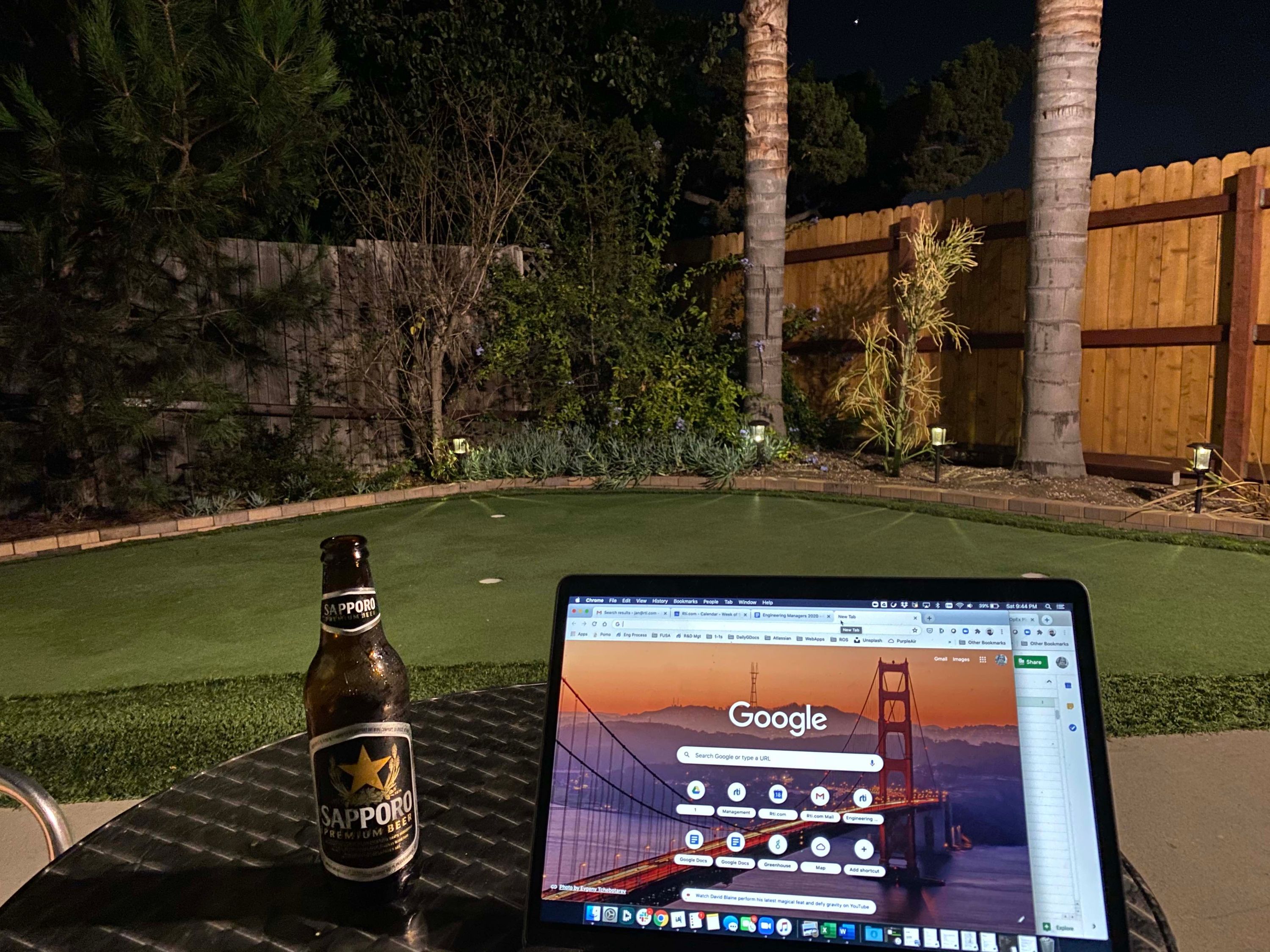 working from a san diego airbnb