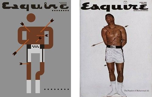 Side by side - Iconic Cover #1 - The Passion of Muhammad Ali, Esquire 1968 by omarrr