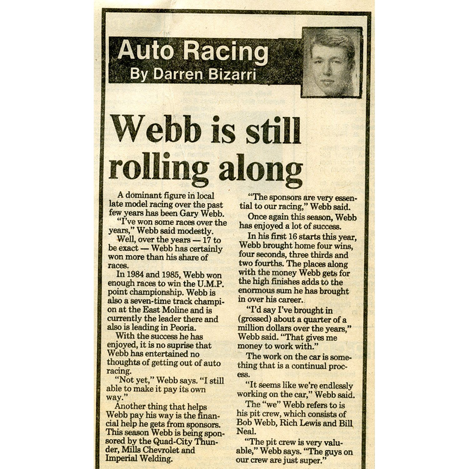 gary webb racing archive 024 qctimes june 3,1988