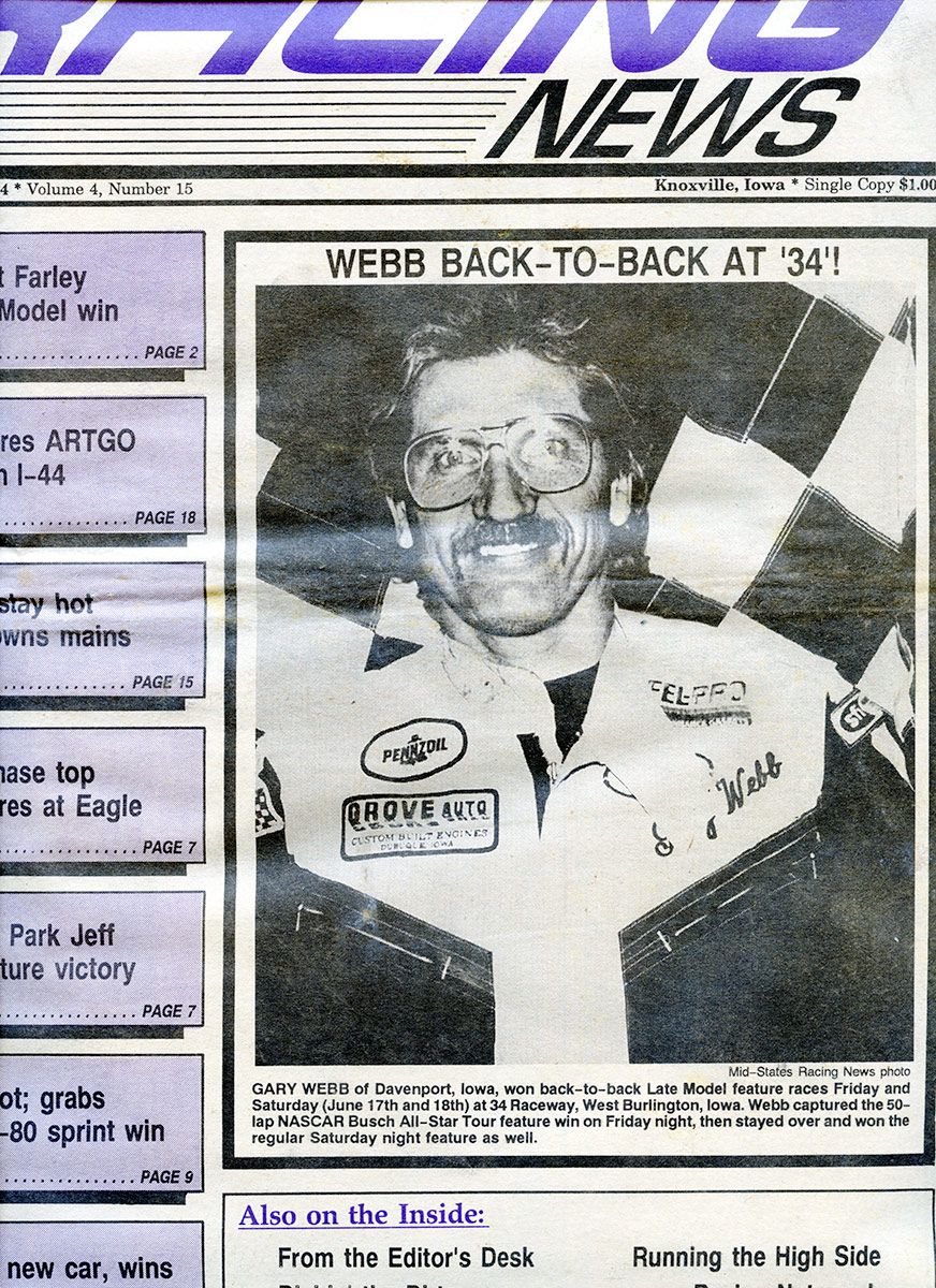 gary webb racing archive 084 mid-states racing news june 22,1994