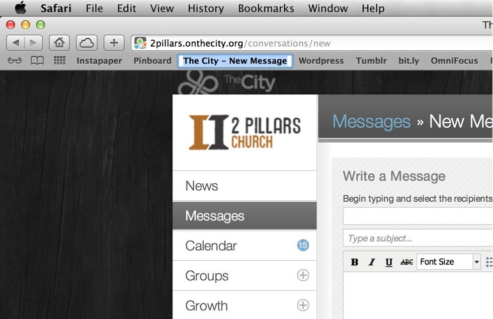 City Message Bookmarklet-Rename