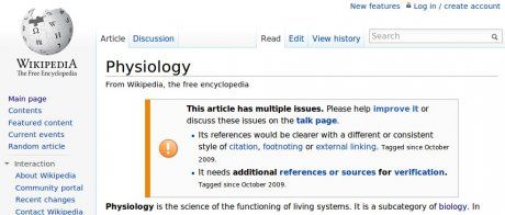 Physiology, Wikipedia (note that this post refers to the version from August 2010)