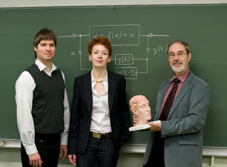 Philipp Hövel (acting managing director), Sabine Klapp (vice-coordinator), my brain (deluxe version), and Eckehard Schöll (coordinator of the CRC 910, from left to right)