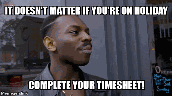 complete your timesheet