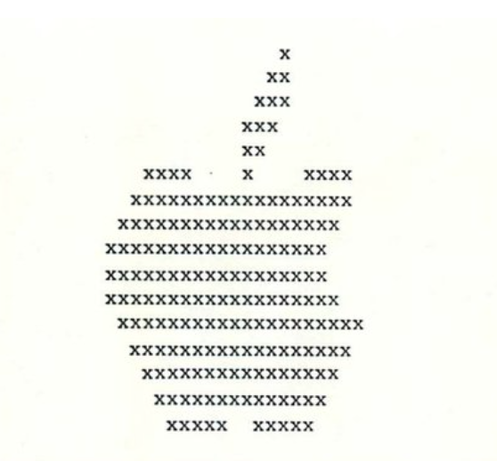 ASCII Art Apple Logo from old Apple inter-office memo