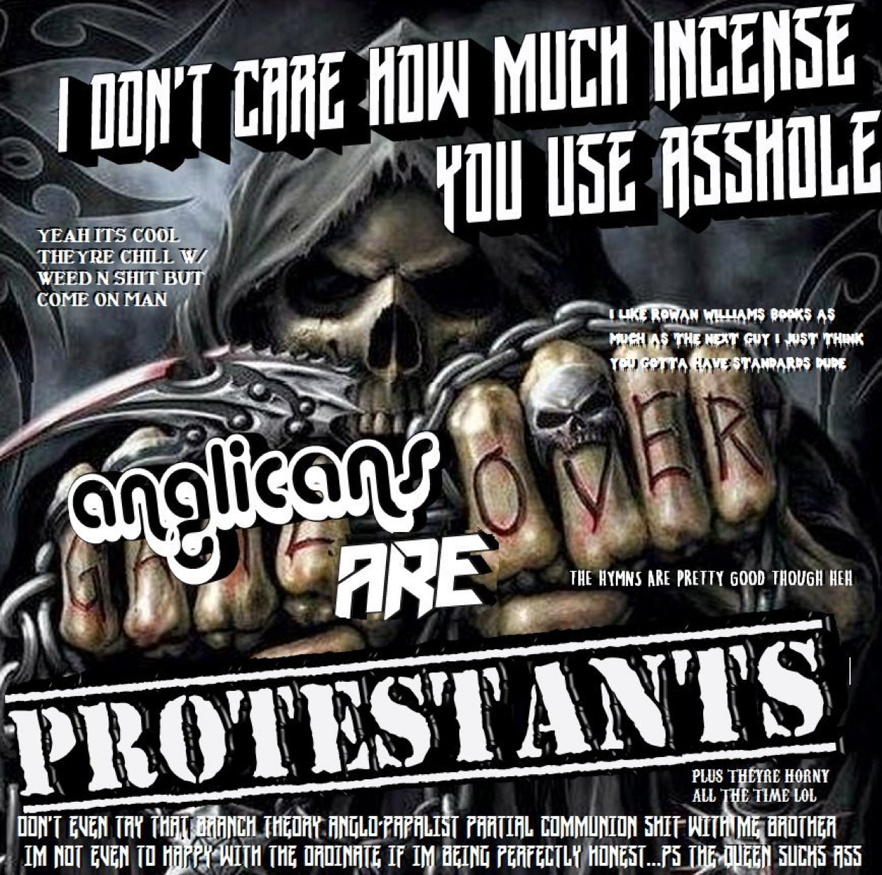 Anglicans are protestants meme