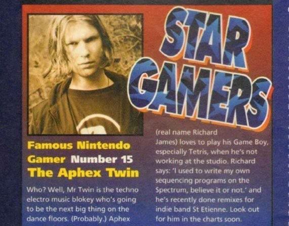 famous gamer aphex twin