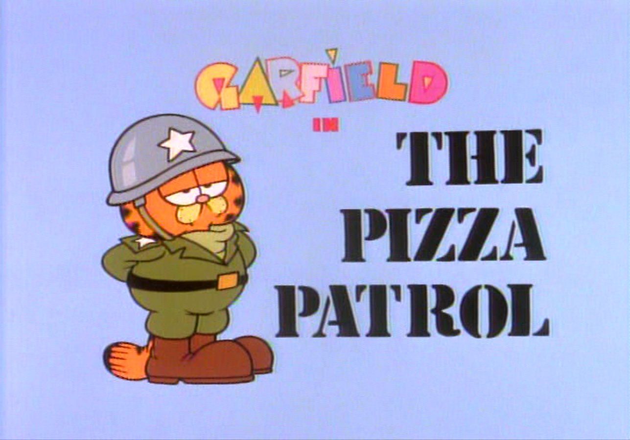 Garfield Pizza Patrol Cartoon Title Screen