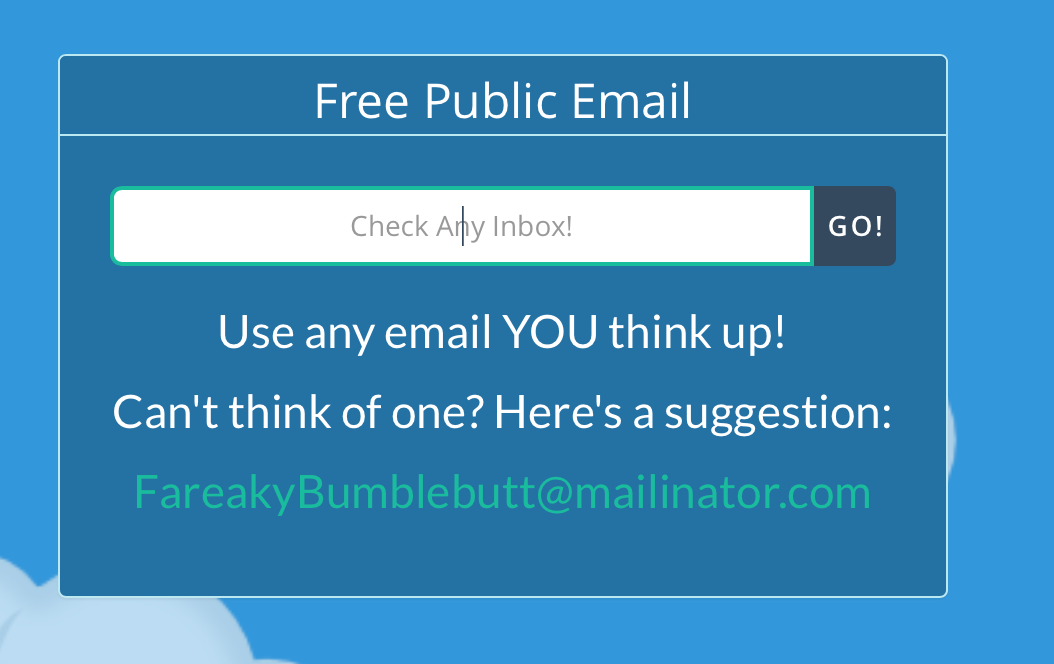 Free Public Email Service Screenshot
