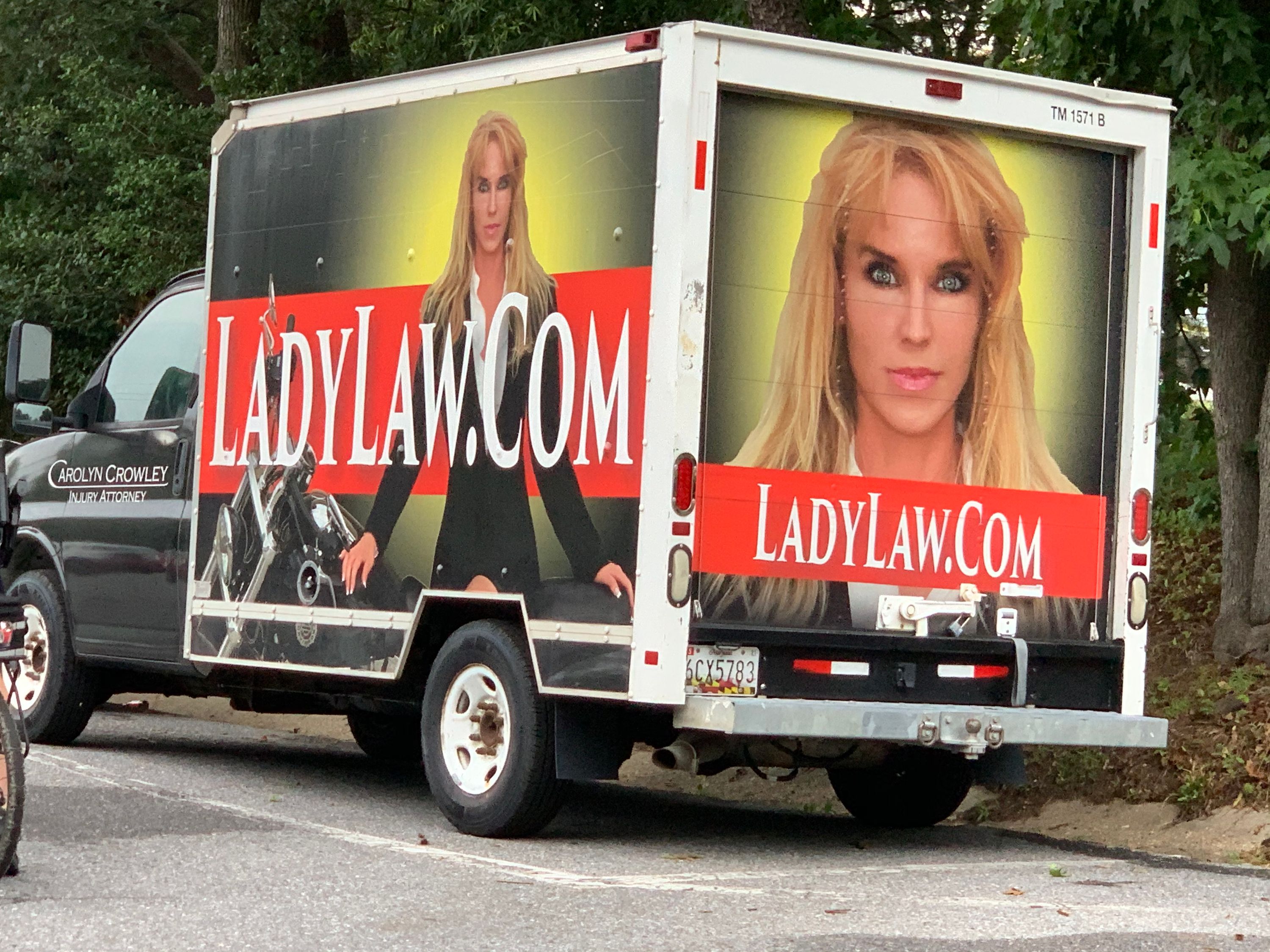 LadyLaw Advertisement Truck