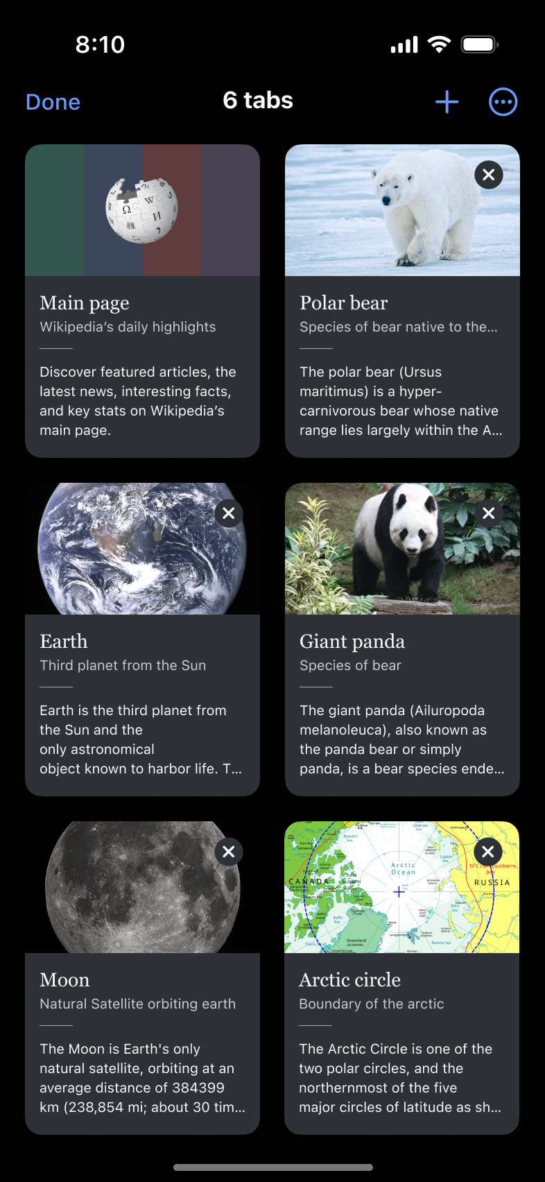 Dark mode