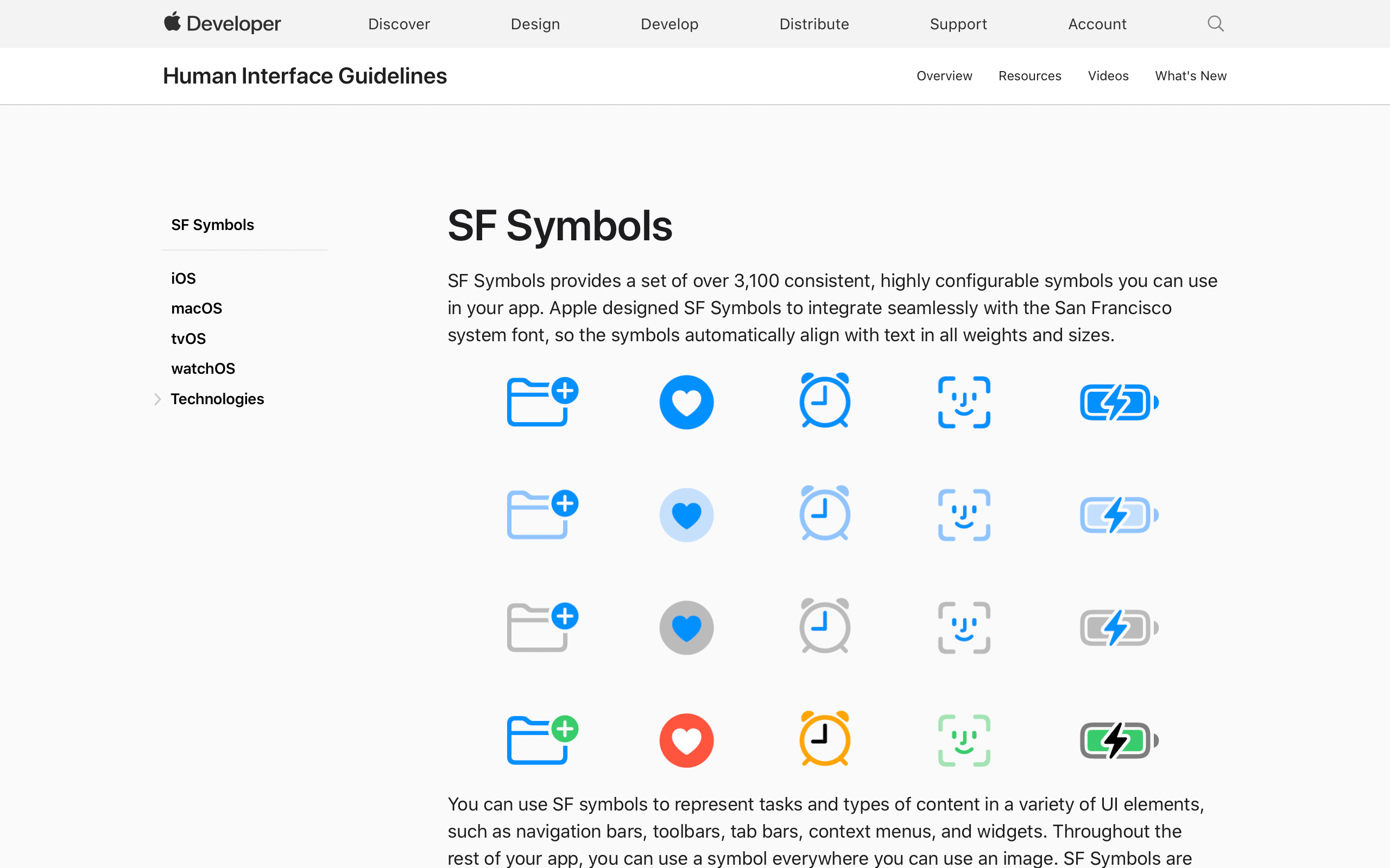 The Wikipedia iOS app uses SF Symbols