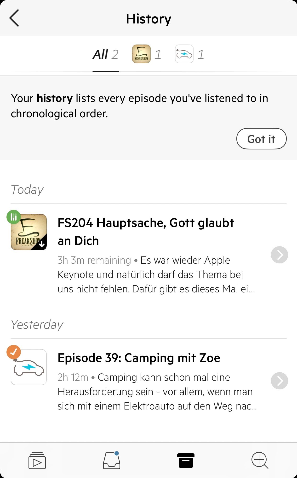 Die History