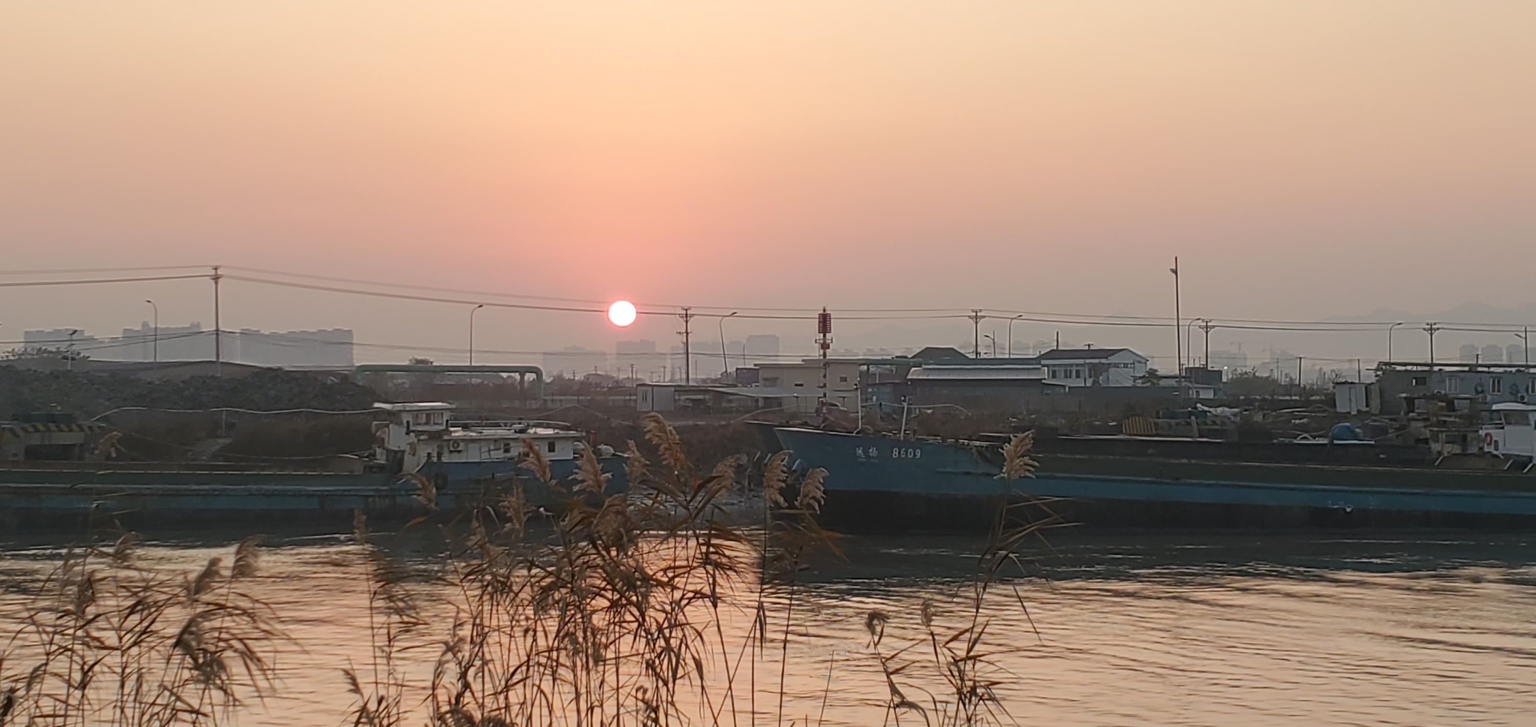 Sunrise during 9k run - Ningbo