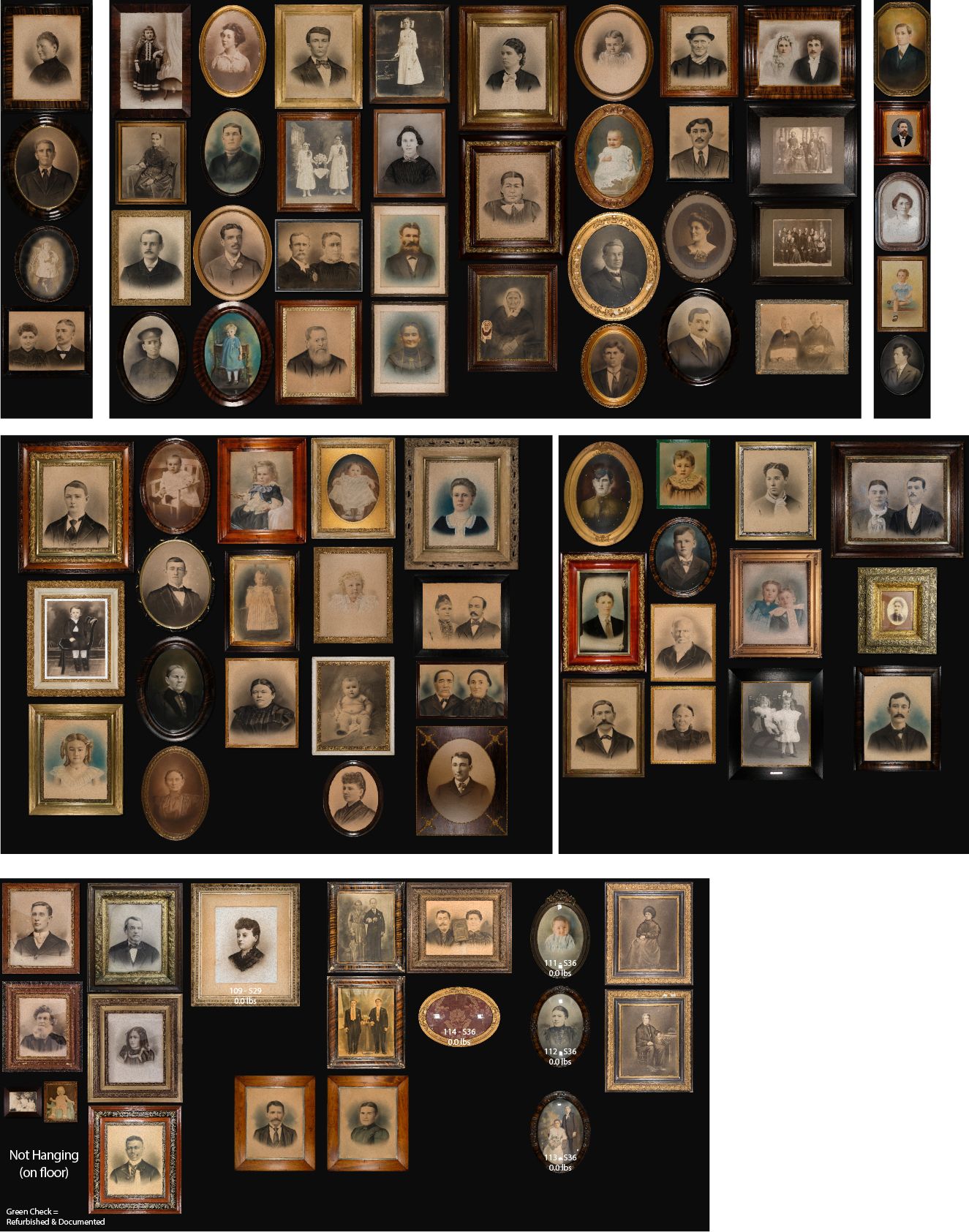 The current collection of 92 frames