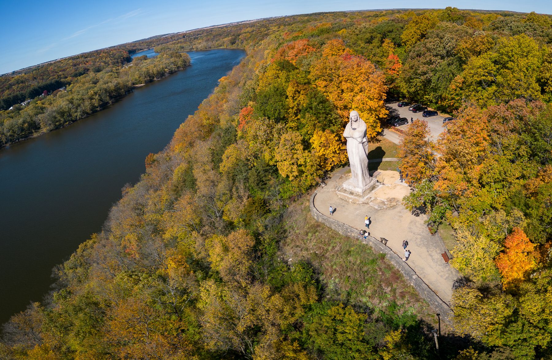 Black Hawk statue in Lowden State Park