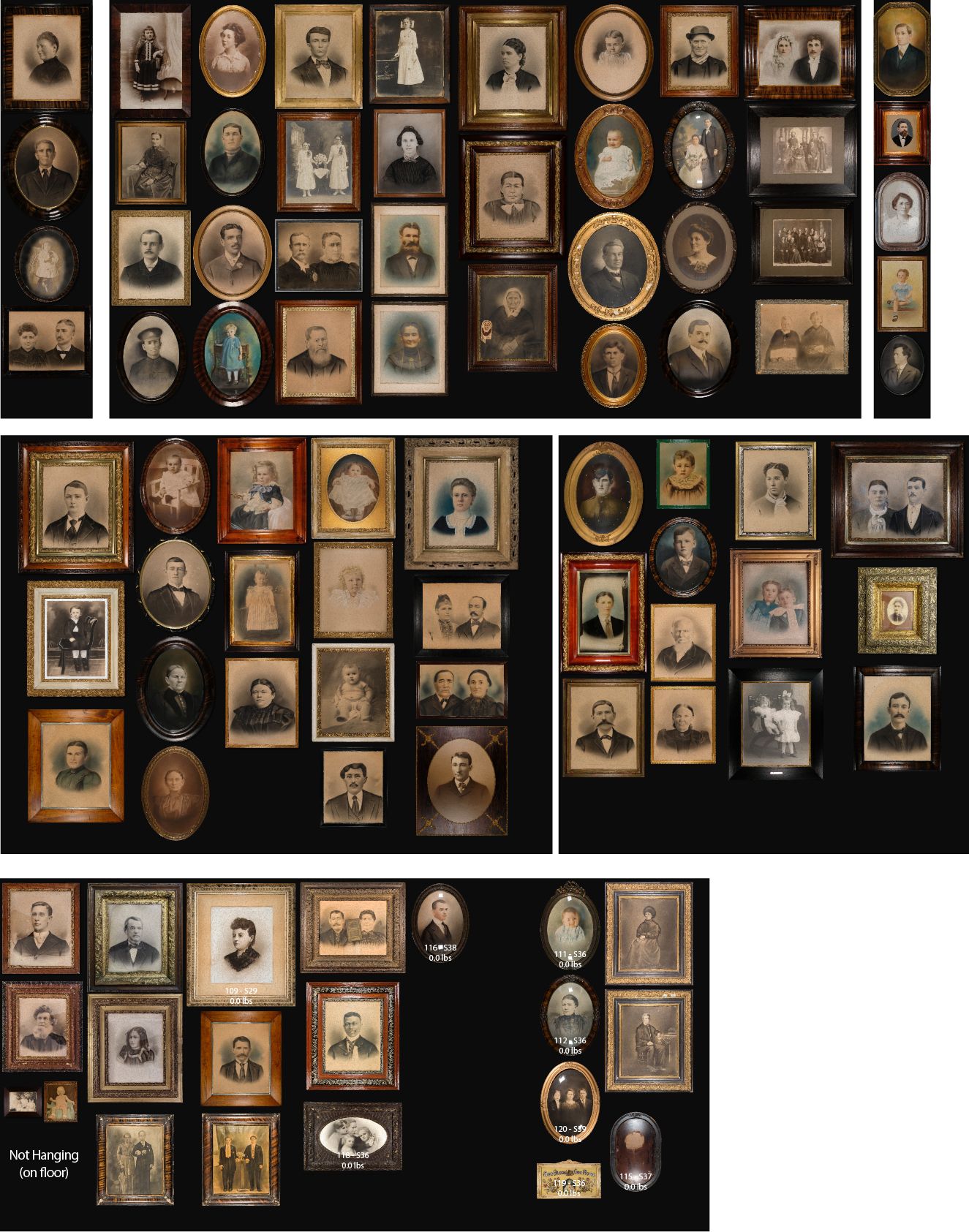 The current collection of 92 frames