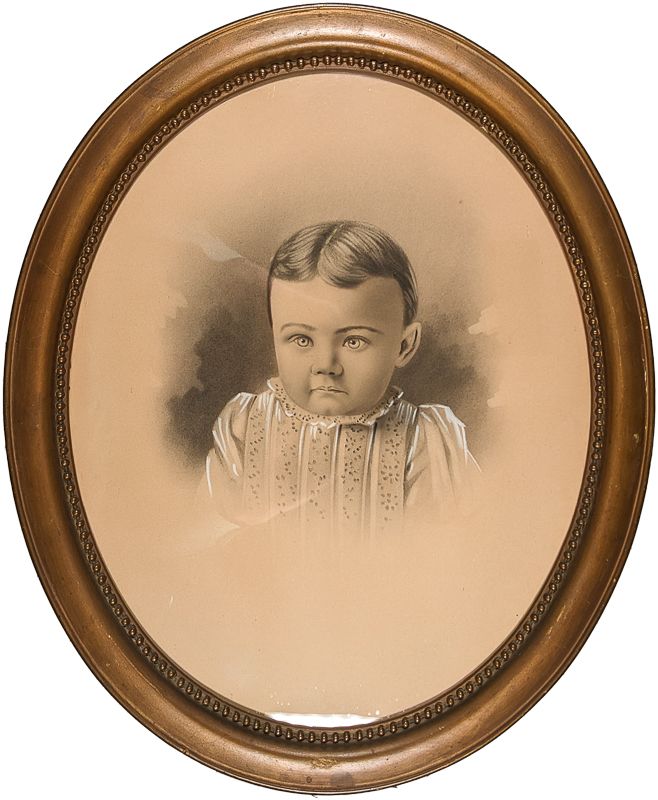 Image of a toddler with parted hair