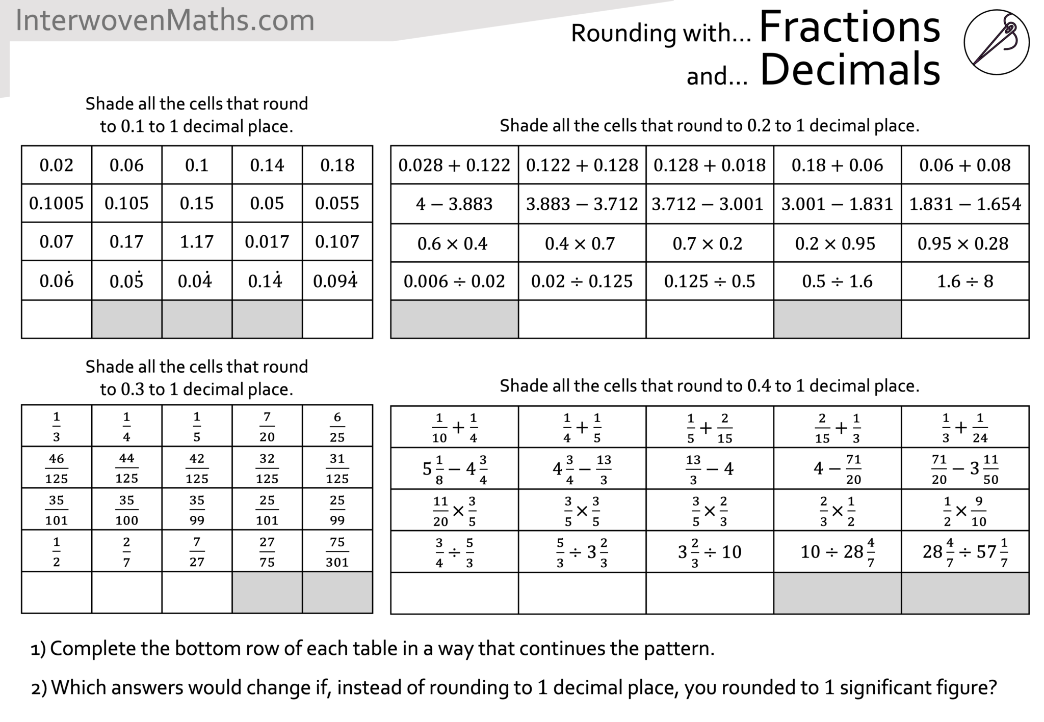 Rounding: 1 Decimal Place – version 2 - ppt download