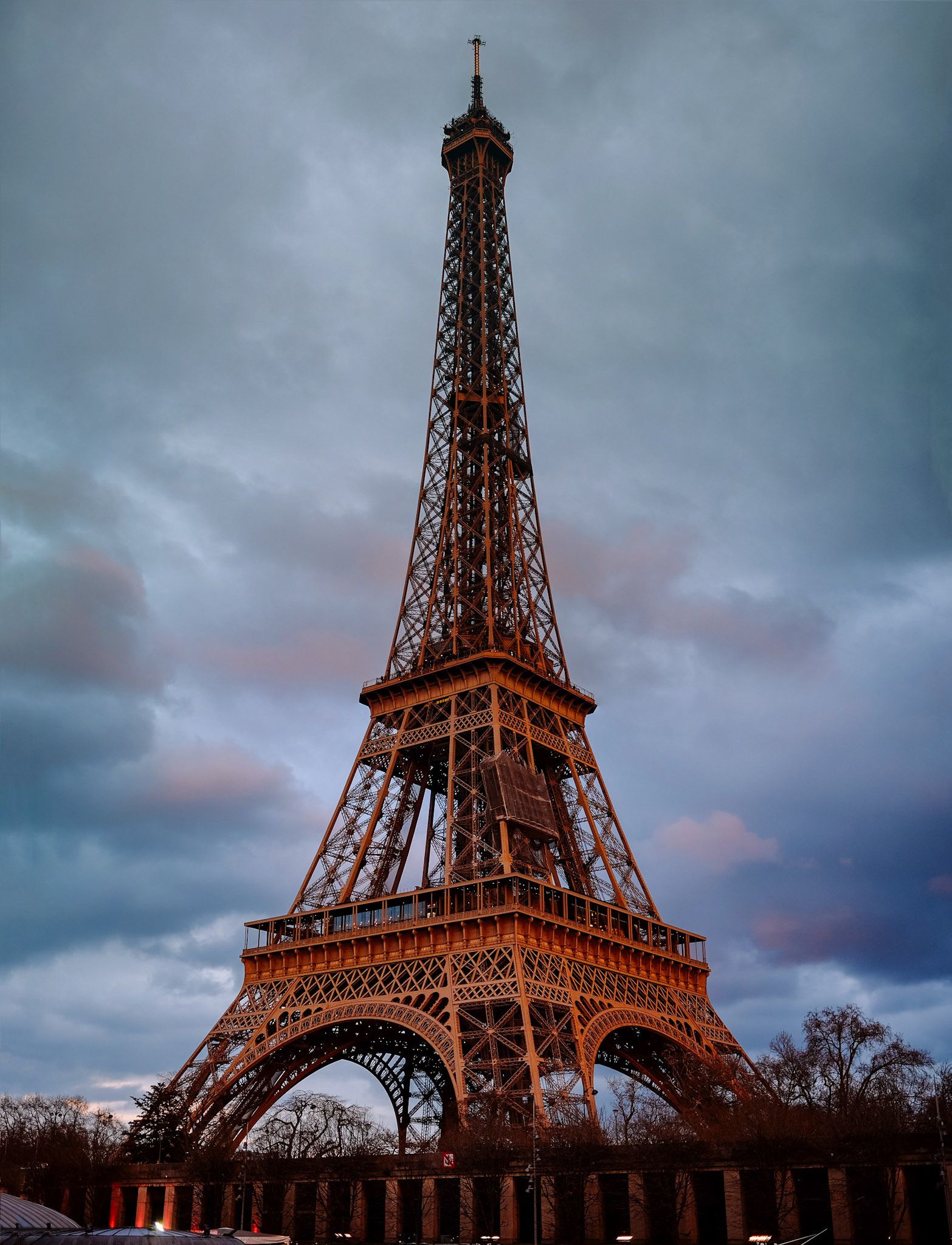 Sunset on the Eiffel Tower