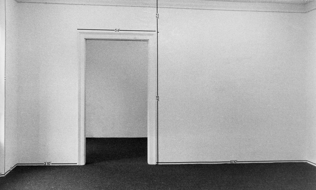 measurement room, mel bochner, 1969