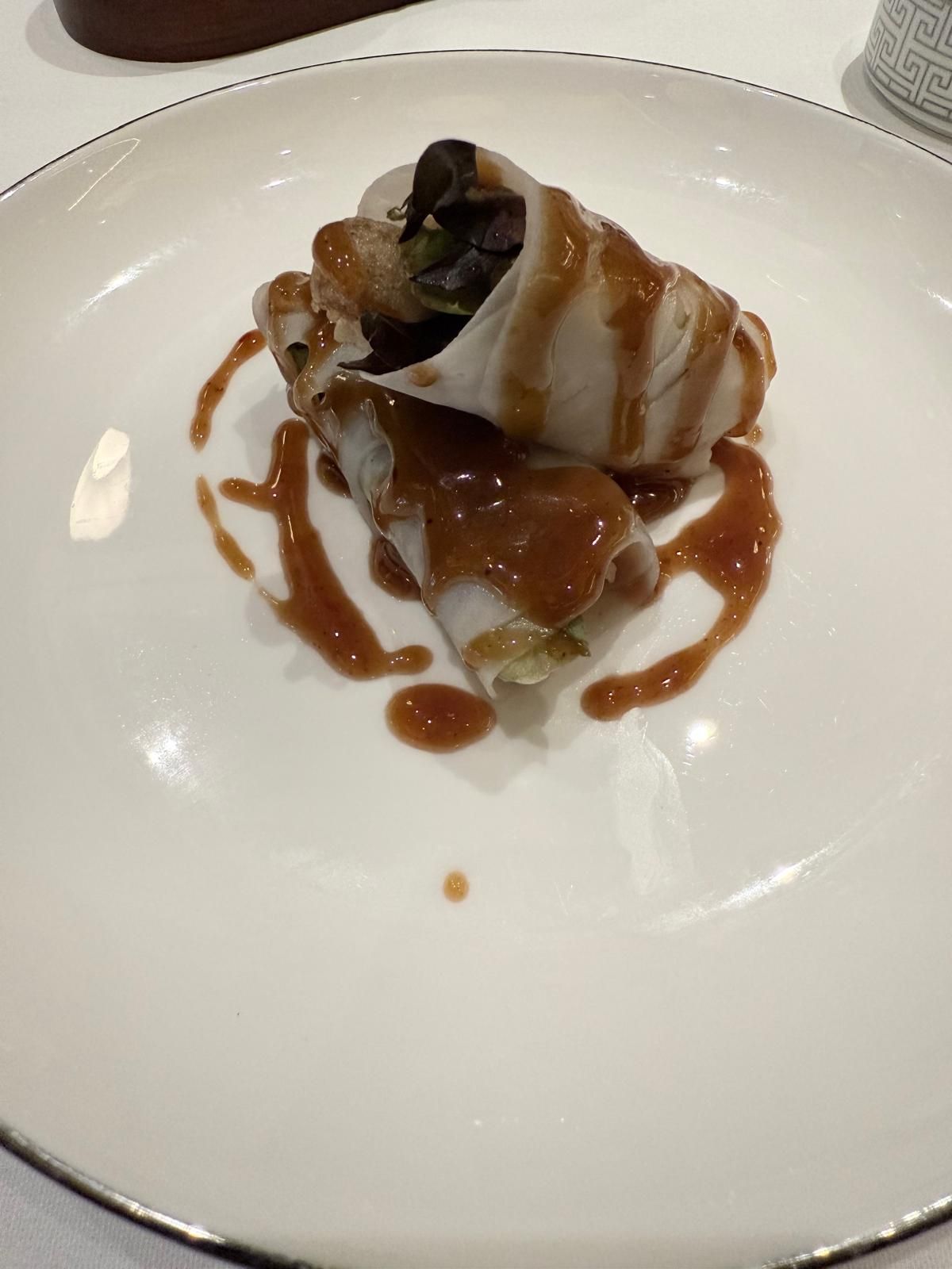 Duck spring rolls