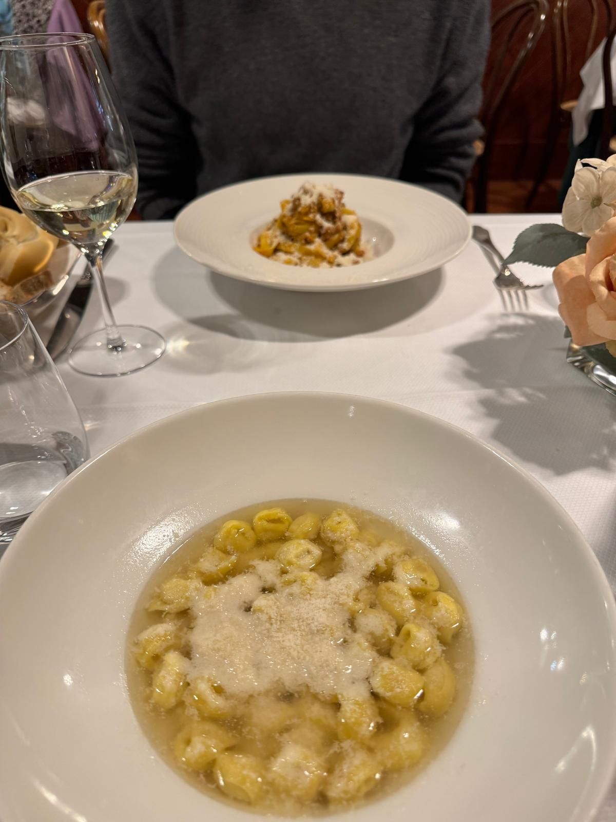 Tortellini in meat broth