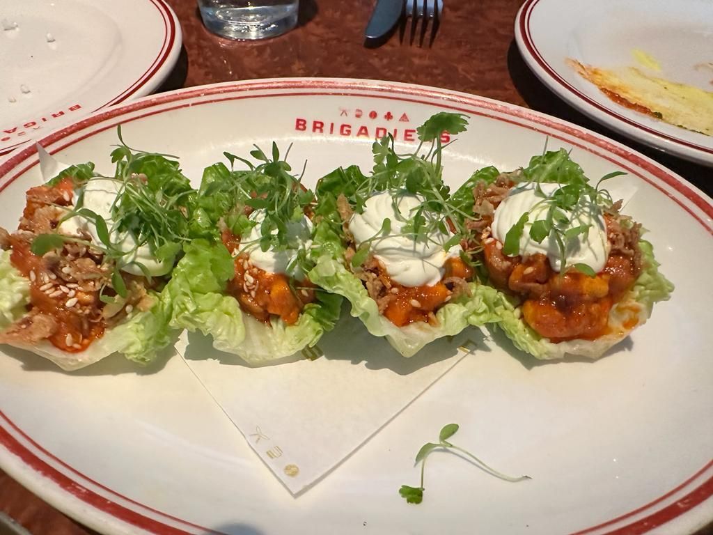 Lettuce cups with paneer