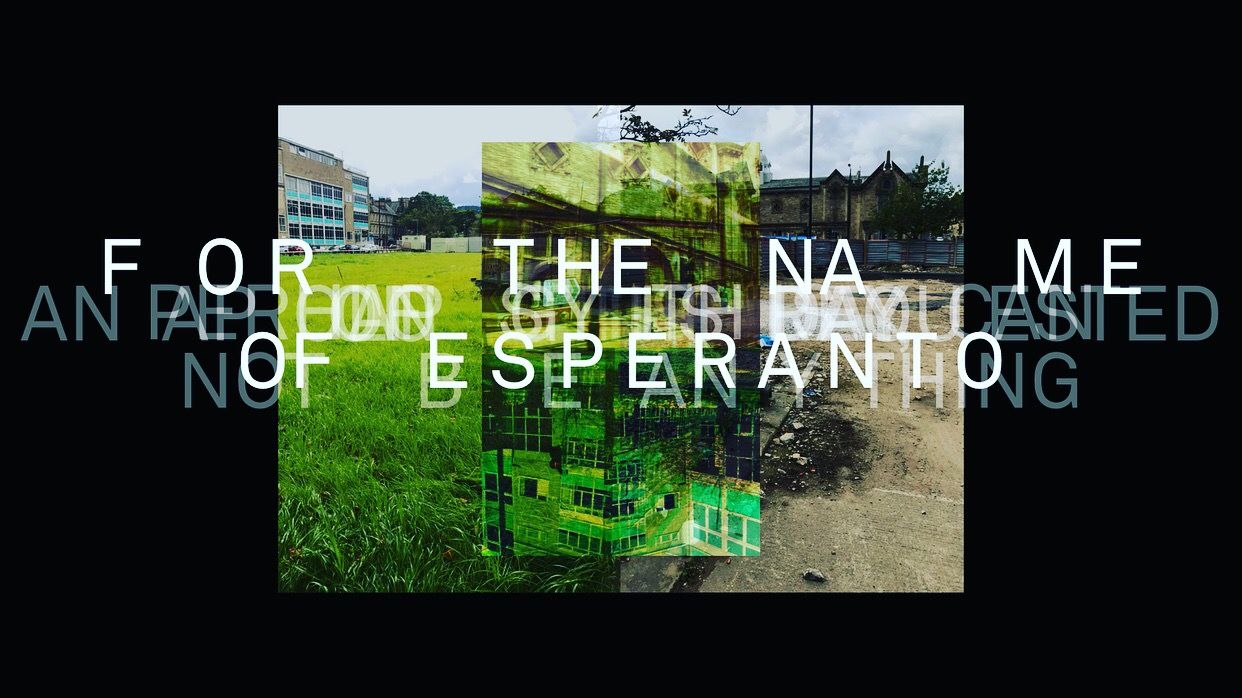 For the name of Esperanto