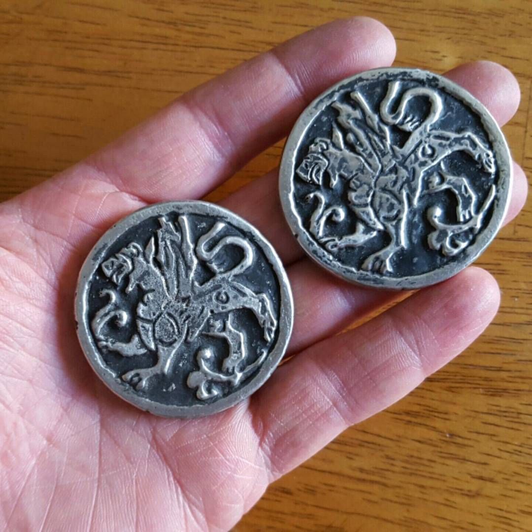 Now in stock in my store. greywarden https://www.etsy.com/listing/275624704/pewter-griffin-coin-medallion