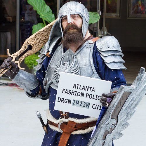 Busted by the atlfashionpolice again! Blackwall is a little insulted I think, but I live it. These guys work hard and I’m always amazed at how many cosplay photos they take at the con. Check out their FB page and or website for all the mugshots! drsgoncon2017 dragonconcosplay dragoncon dragonageinquisition blackwall cosplay atlantafashionpolice
