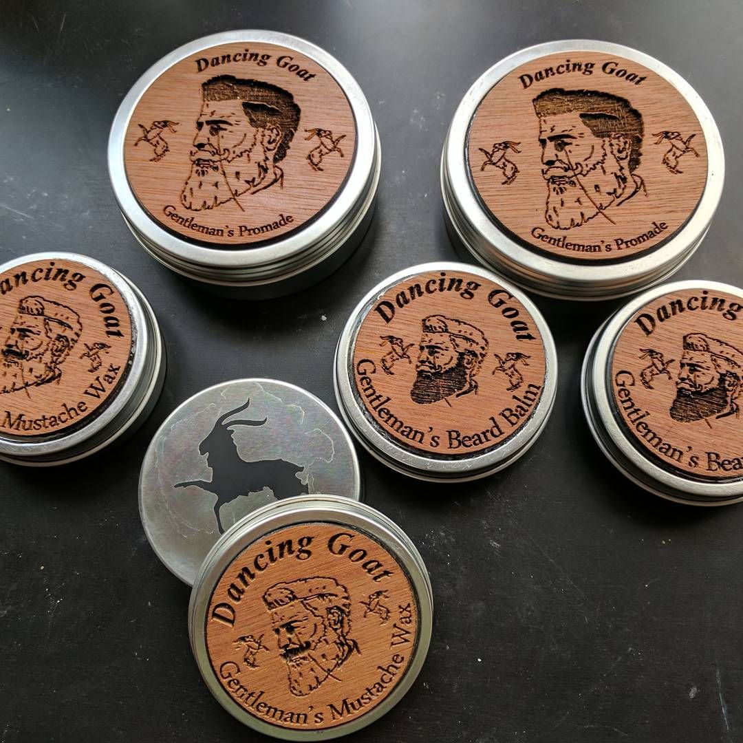 Shipped out these really cool tins today, they are topped with lasercut maple logos. These turned out really awesome, coolest part is they evolved during the commission which originally didn’t even include wood. This was quite an improvement I think! laserart beard laseredwood