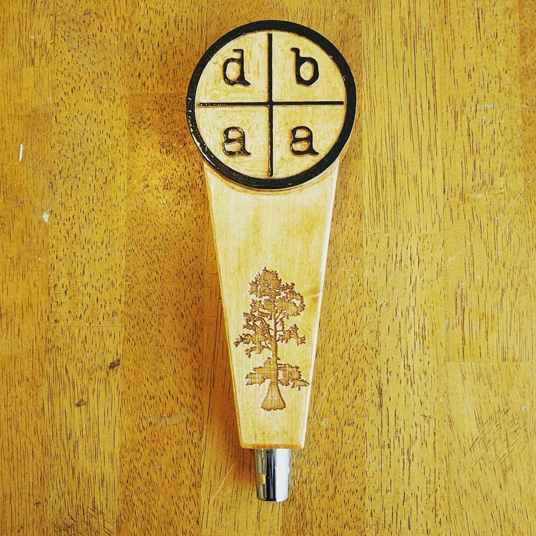 My first tap handle! Cant wait to see this attached to a tap at @doublebranchartisanalales@instagram.com This was a mash up project using both my @x@instagram.com.carve and my laser, first time I’ve used both on the same project, how’d that take so long?xcarve brewery taphandle woodcarving woodart drinklocal craftbeer wesleychapel flbreweries