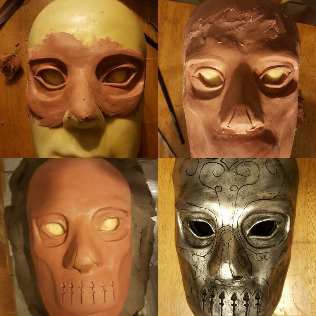Took a few pictures quit making the deatheater mask, I usually forget to take pictures so I was in rare form, probably just extra diffused since I started this 2 nights before feparting for dragonCon harrypottercosplay wip