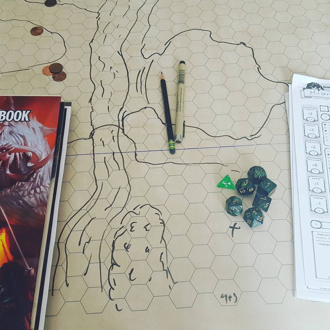 The remains of the game. Introduced some friends to dnd last night! A good time was had by all and next game is scheduled, it’s good to be back I the DMs chair!