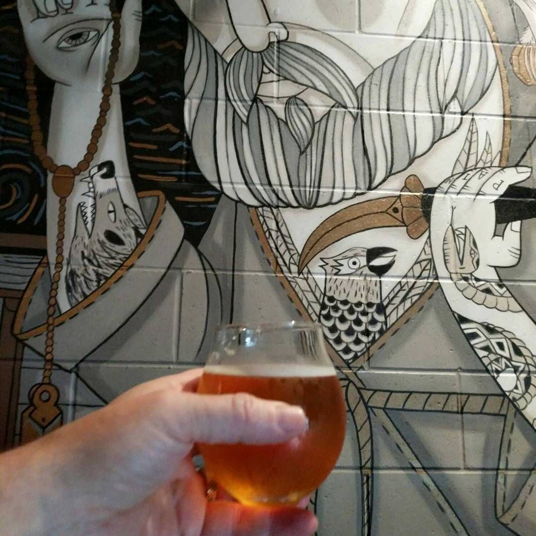 I Love this art style forgive the photo… Oh the beer is as great as the art! craftbeer brewery check their website for better images lol