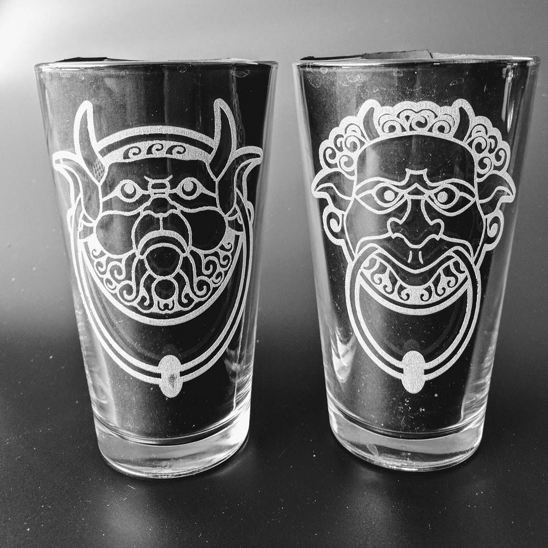 Not exactly throwbackthursday but I did make these last month when I suddenly thought, hey I make door knockers, I make glasses…. Duh why not door knocker glasses? So I did it. labyrinth laserart lasercutter