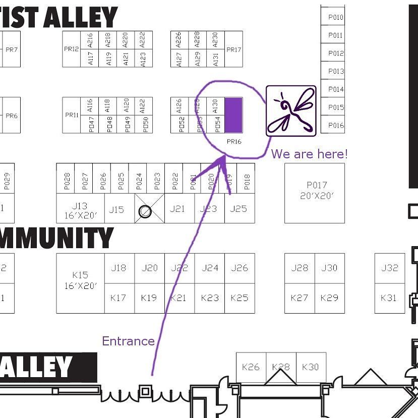 It’s megacontampa time! We are getting ready to head over and set up! Come by and say hi this weekend. We are located near the photo ops, not too far from the entrance. conlife vendorbooth art4sale
