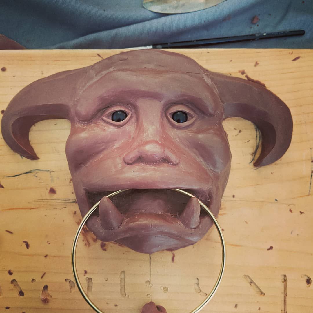 Roughed out a new sculpt today, got lots to do still but you get the general idea at least. I need to go work out how best to sculpt hair now…wip