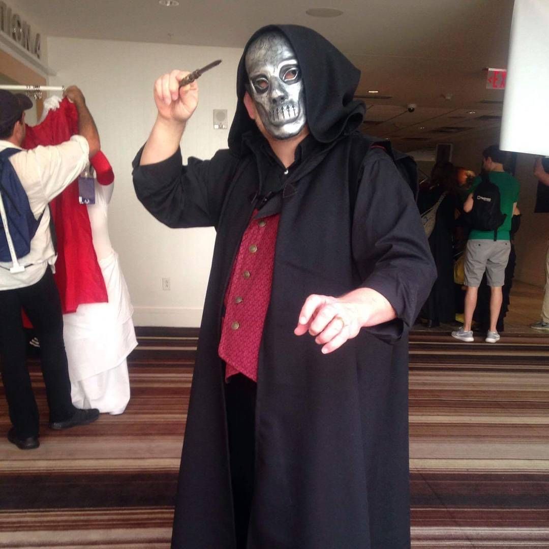 Today is deatheater Day! I gathered up with all the others and we cursed muggles and such. cosplay harrypottercosplay dragoncon2017