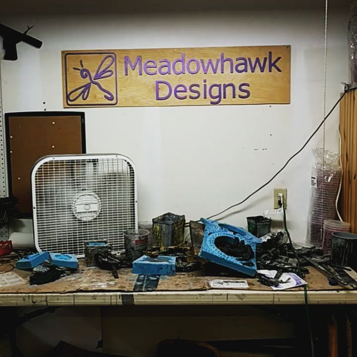 So here’s the mostly finished new workshop. There’s always more to do, I’m building a painting booth next then it’s back to work on some new projects, finally! workshop propmaking propshop studio