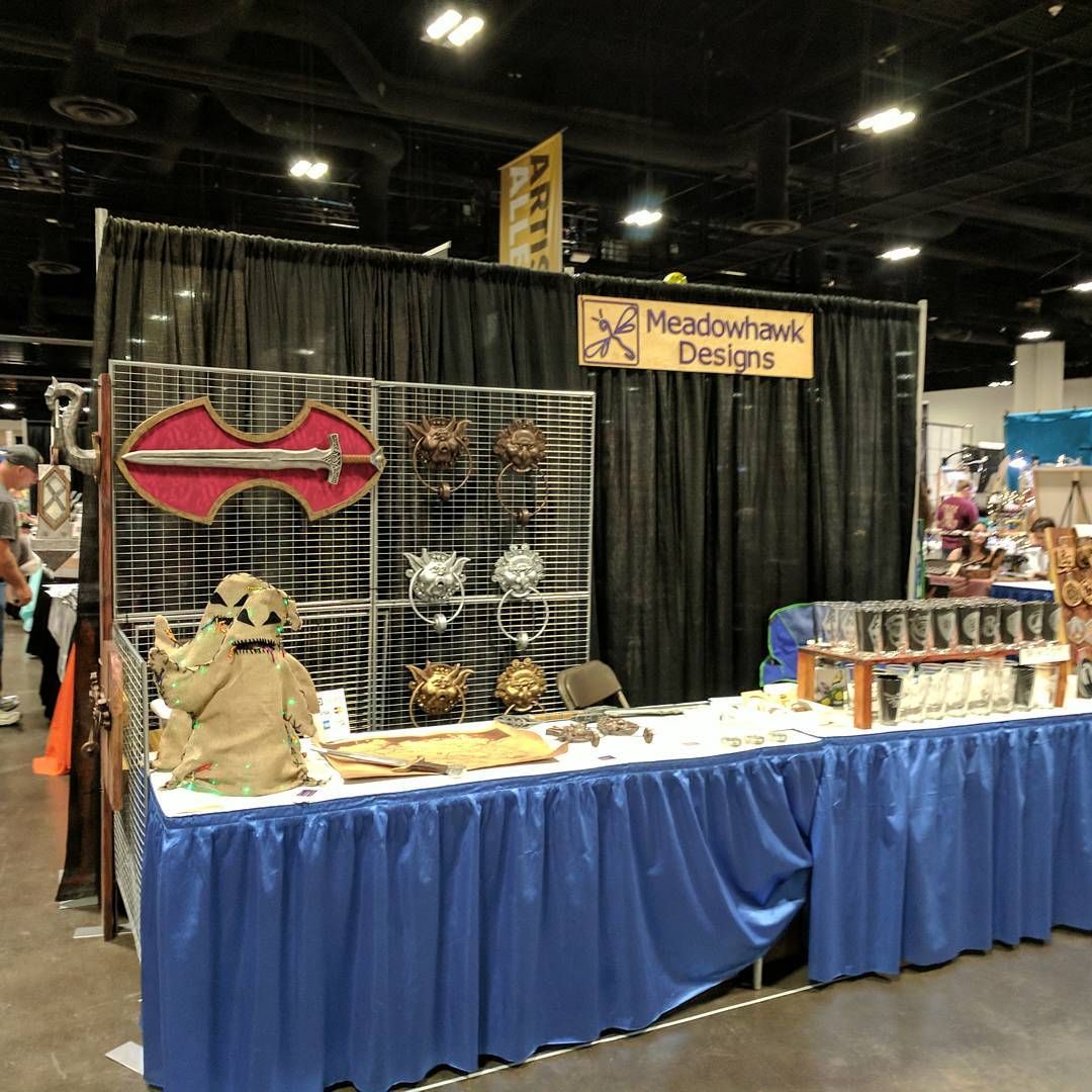 We’ve got the booth all set up and things are in full swing @ megacontampa come say hi! conlife vendorbooth propshop