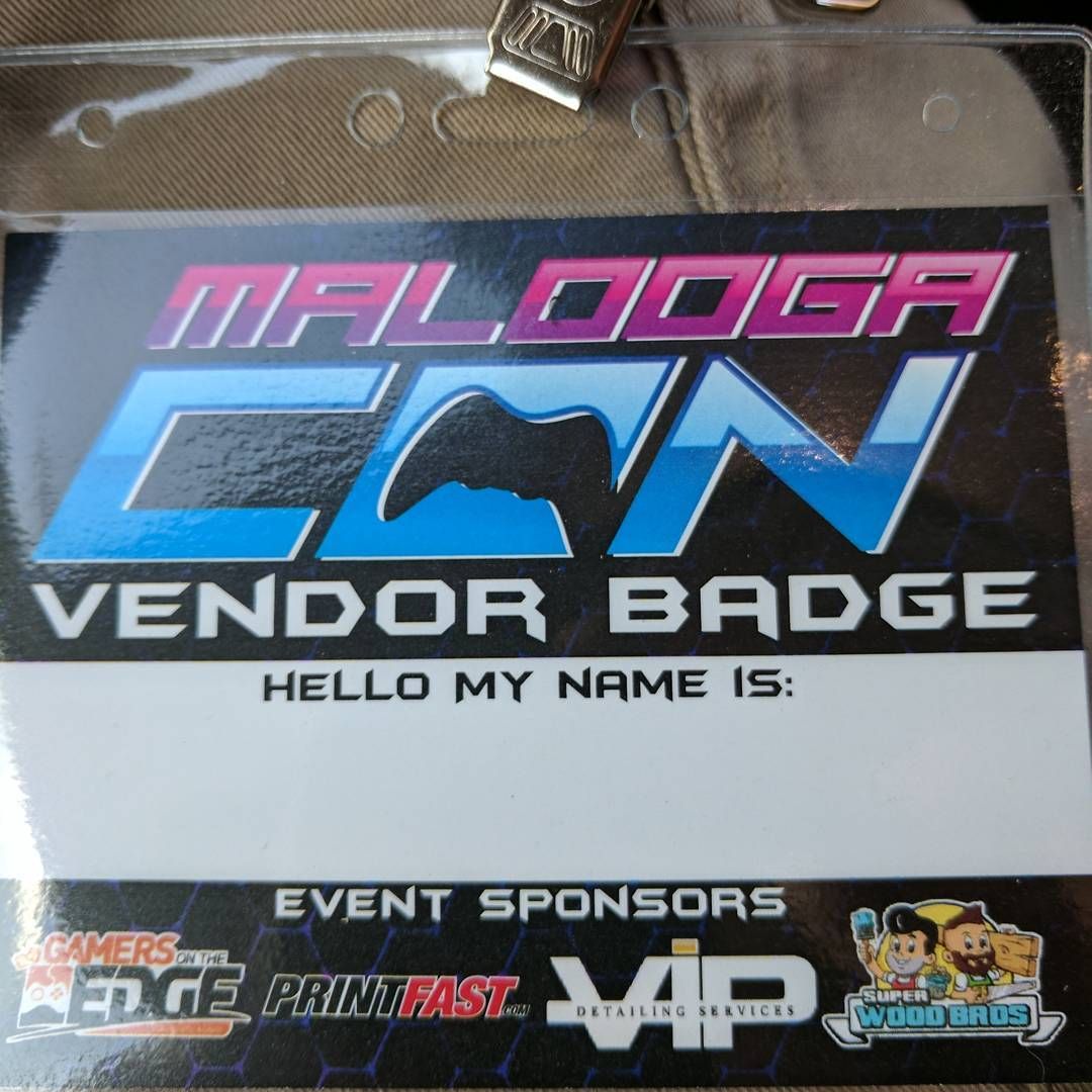 Checked in and got our booth set up for tomorrows @maloogacon@instagram.com ! Come by and say hi if you’re​ in the Tampa area tomorrow! We can’t wait! maloogacon