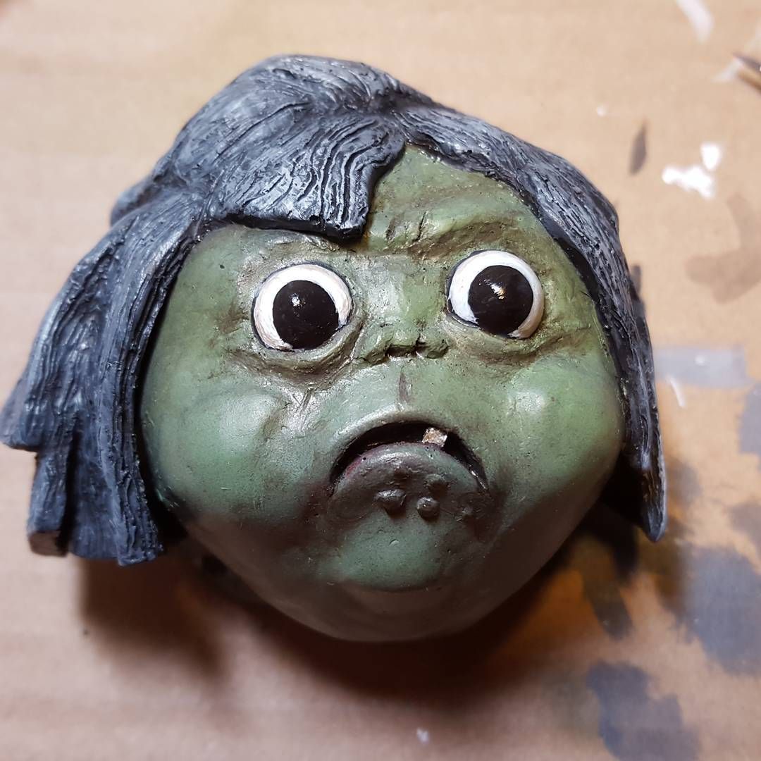 “Listen, she’s going to say the words!” Finally done! One if the little goblins from the movie, the labyrinth