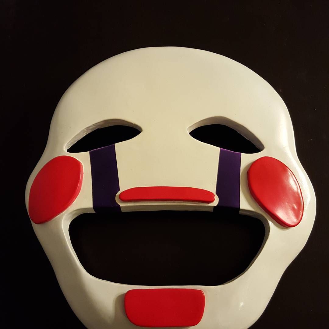 Puppet mask from Five Nights @ Freddy’s video game.cosplay videogamefanart propmaking videogames