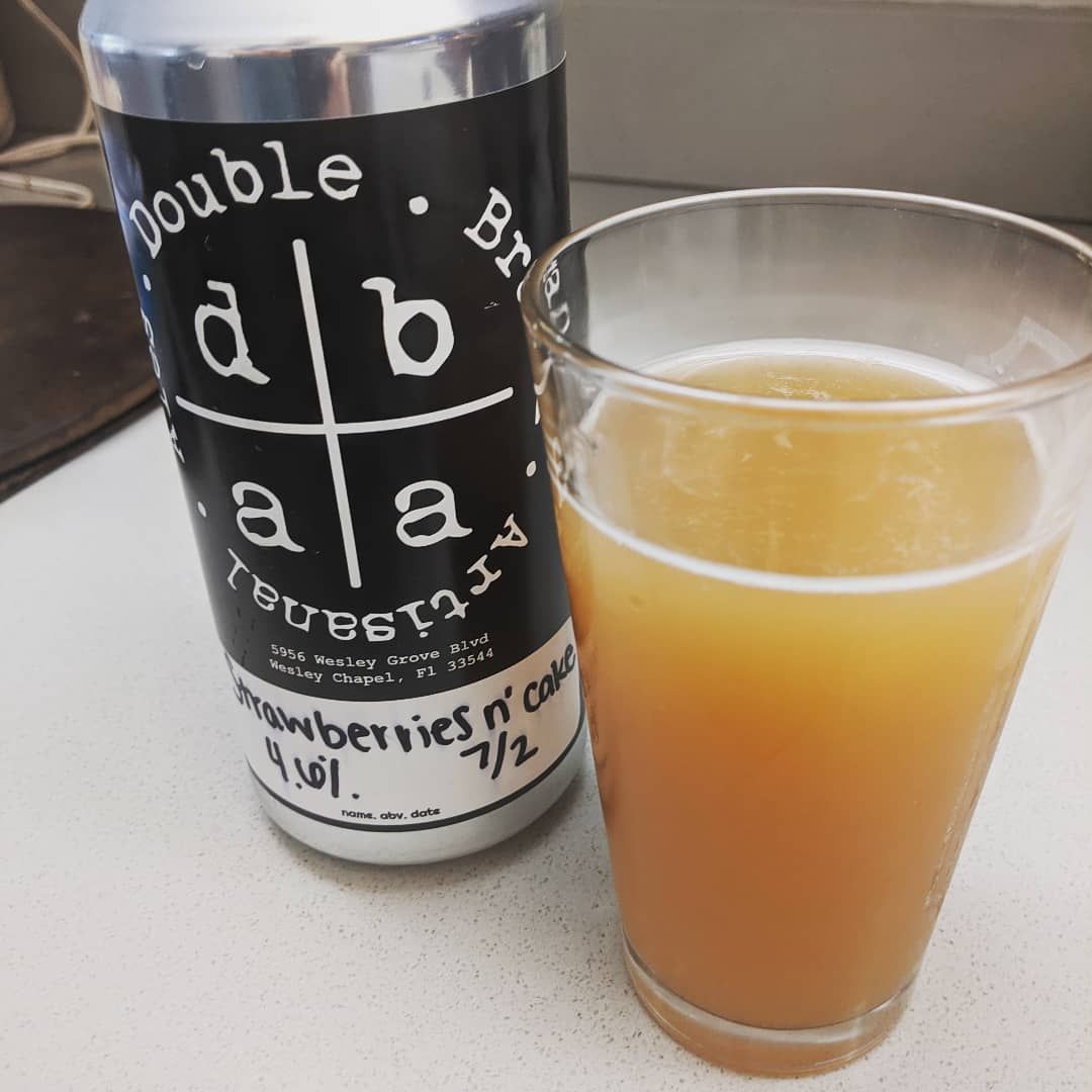 Here’s a project that took 2 years to come together! That’s how long we have been waiting to crack open a can of beer from the brewery that I’m involved in! So very excited to see @doublebranchartisanalales@instagram.com open up especially in these crazy times. You guys have worked so long an hard to get to this delishious can to my glass, thank you and cheers!!And for the record, it’s a Berliner Weiss called Strawberries n’ cake! doublebranchales floridabreweries floridabeer craftbeer