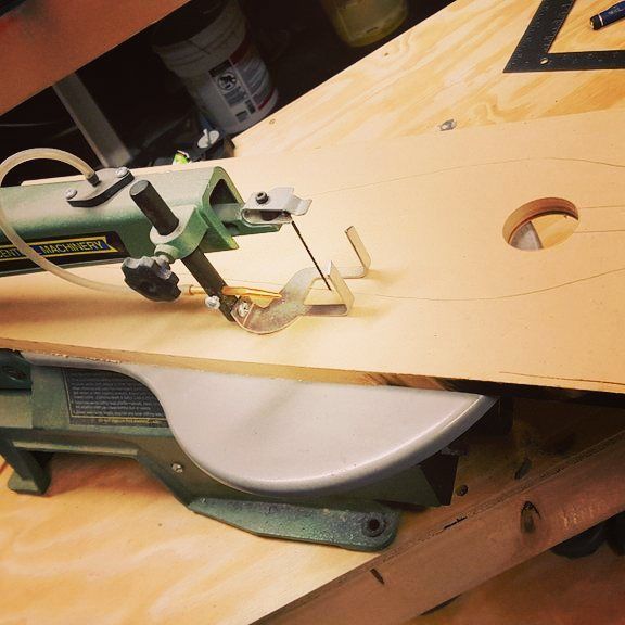 Poor scroll saw is feeling inadequate today.. But yes a new sword is the the works blackwall propmaking