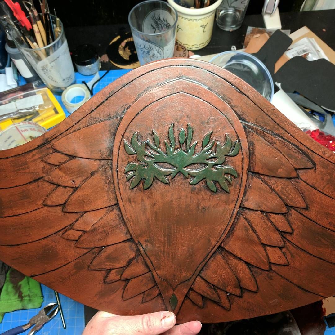 Well night before leaving for dragoncon2017 wouldn’t have been the same with out a rush project! I did this ‘leather’ Dalish corset in about 8 hours. I’m wishing had taken the time to clean out my clogged up air brush for the finishing touches but it turned out pretty nice under the circumstances. dragonagecosplay concrunch dragonconcosplay timetoheadhome **_Concruch_Project