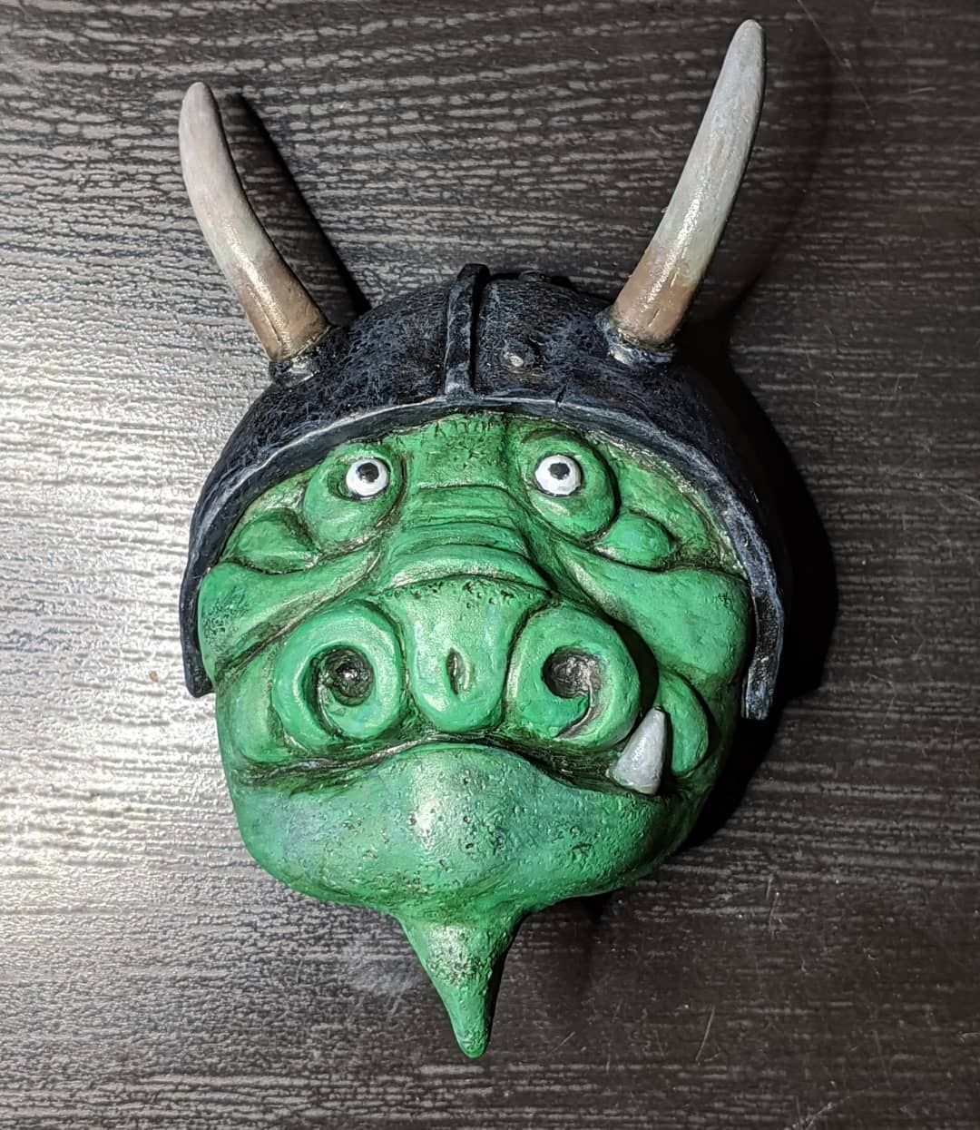 Took a break from tap handle making today to finish up my 2nd labyrinth Goblin today! I’m really happy with how this sculpt turned out it’s fun to pain and easier to paint than his busy because I made sure the sculpture did more of the work in the texture and shape department. Starting to get the hang of this sculpting thing… 😁 (Swipe left to see him with his buddy goblin. )Something tells me he will.be showing up in my store fairly soon. If you want one DM me and I’ll get the listing done asap! (The store has been in vacation since the qurentine but we keep thinking about opening up again now that we are feeling rested and I’m feeling like sculpting again! Yay!) sculpture goblins fridgemagnets